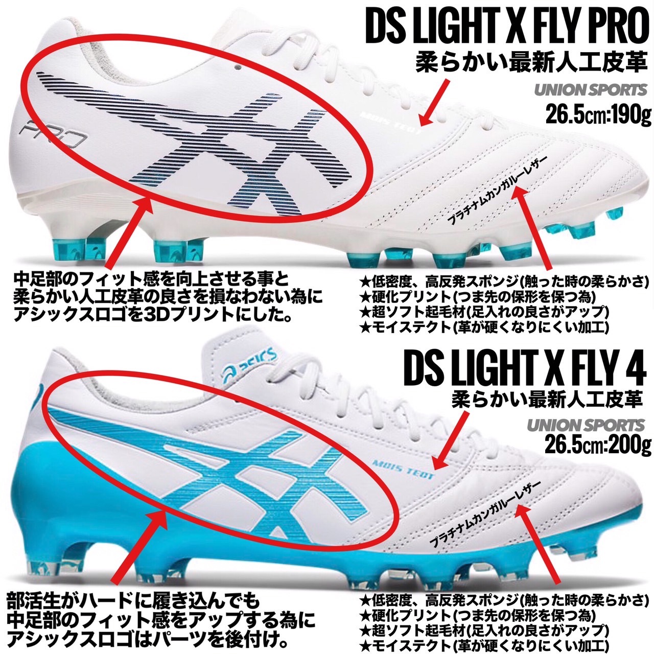 サッカースパイク アシックス DS LIGHT X-FLY PROの商品一覧- サッカー